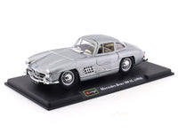 1954 Mercedes-Benz 300 SL silver 1:24 Bburago licensed diecast Scale Model car