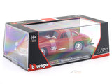 1954 Mercedes-Benz 300SL Red with Acrylic Case 1:24 Bburago Licensed Diecast Scale Model Car Collectible