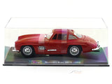 1954 Mercedes-Benz 300SL Red with Acrylic Case 1:24 Bburago Licensed Diecast Scale Model Car Collectible