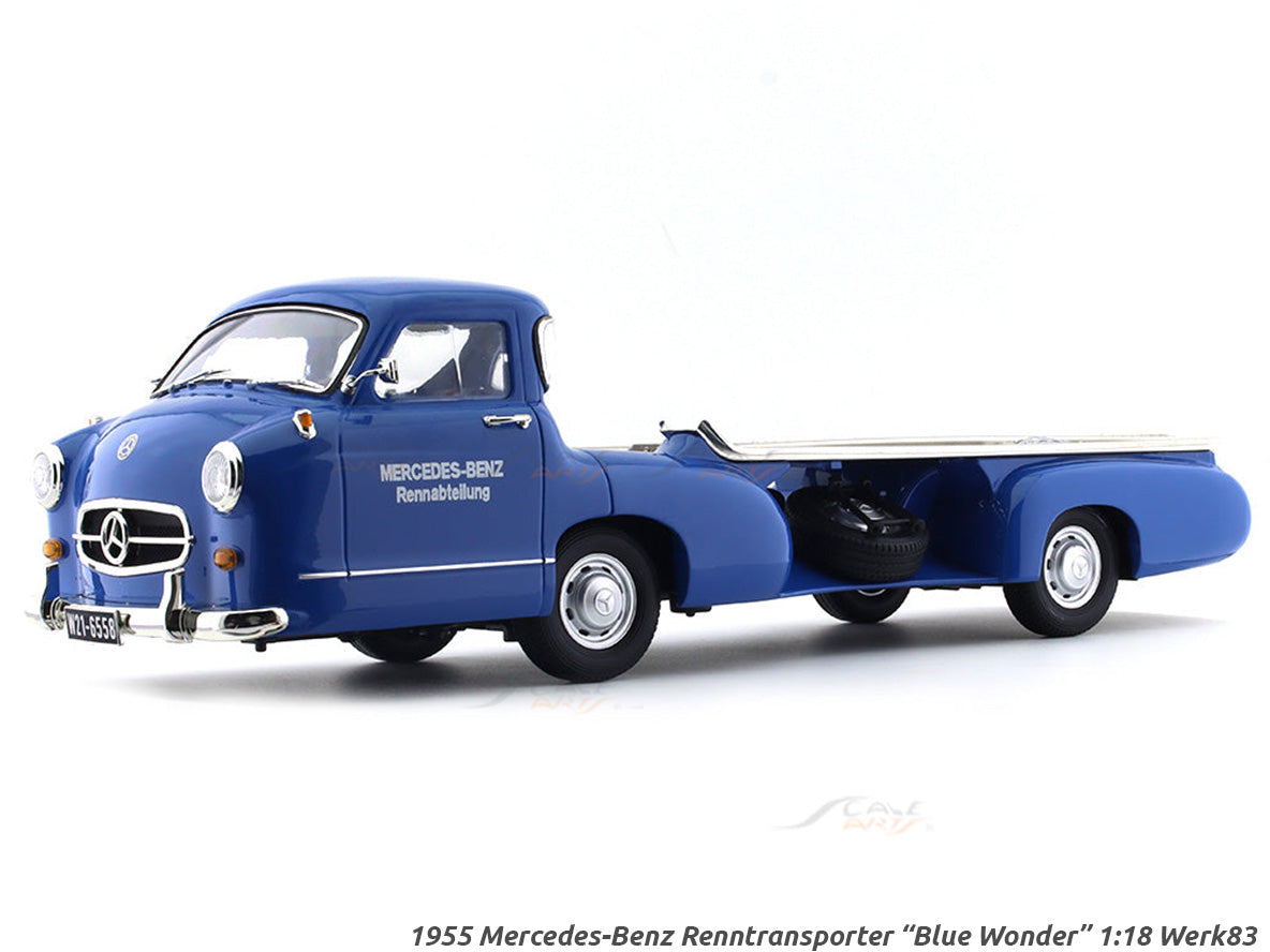 Mercedes-Benz Renntransporter Blue Wonder 1:18 Werk83 diecast