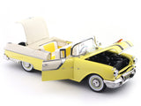 1955 Pontiac Star Chief Yellow & Beige 1:18 Scale Model | Sunstar Platinum Collection
