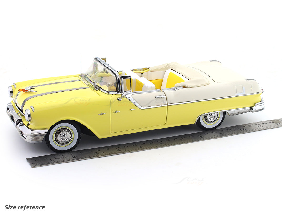'55 Pontiacポンティアック StarChiefスターチーフ 1/18 1955 Pontiac Star Chief Yellow & Beige 1:18 Scale Model | Sunstar