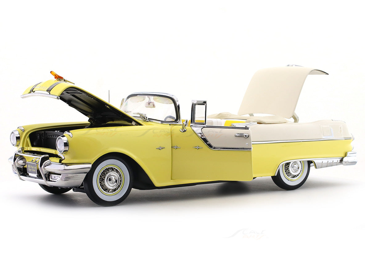 1955 Pontiac StarChief SunStar社製 1/18 1955 Pontiac Star Chief Yellow & Beige 1:18 Scale Model | Sunstar Plat
