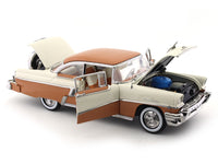 1956 Mercury MontClair Hard Top Glamour Tan Classic White 1:18 SunStar diecast scale model car collectible