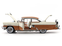 1956 Mercury MontClair Hard Top Glamour Tan Classic White 1:18 SunStar diecast scale model car collectible