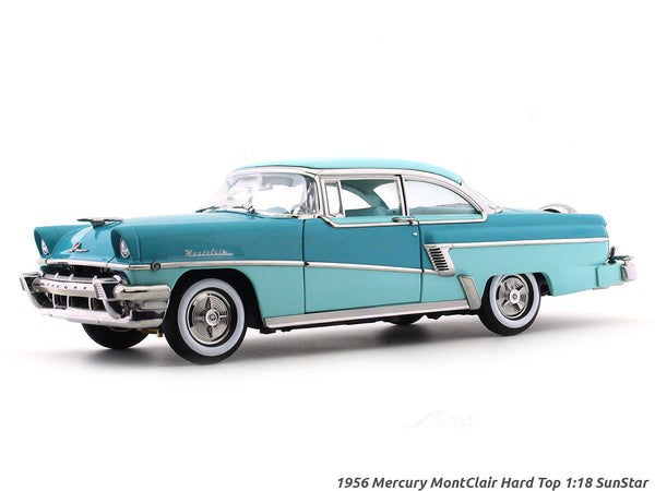 1956 Mercury MontClair Hard Top Niagara Blue Lauderdale Blue 1:18 SunStar diecast scale model car collectible