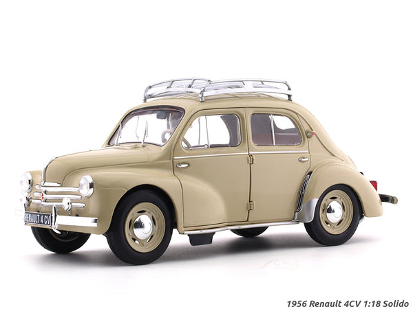 1956 Renault 4CV beige 1:18 Solido diecast scale model car collectible