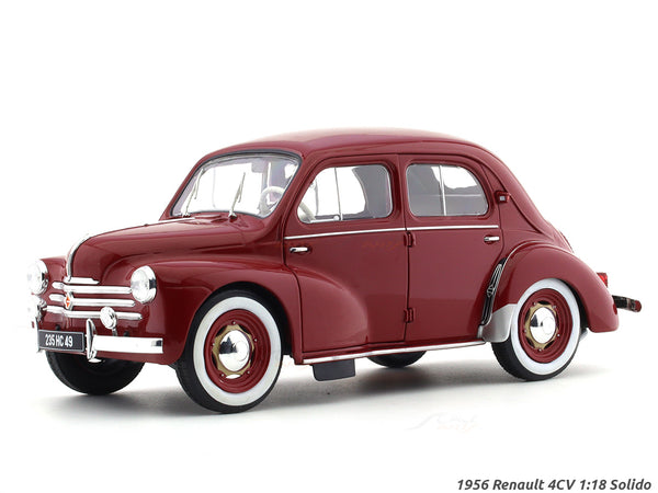 1956 Renault 4CV red 1:18 Solido diecast scale model car collectible