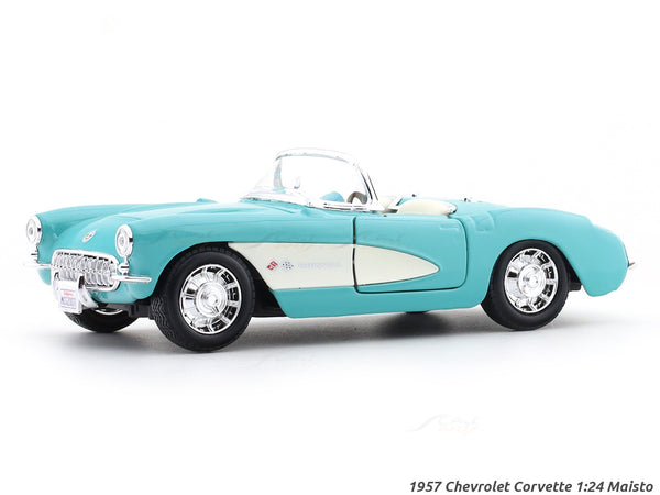 1957 Chevrolet Corvette green 1:24 Maisto licensed diecast Scale Model car collectible