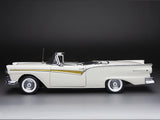 1957 Ford Fairlane 500 Skyliner Colonial White 1:18 SunStar diecast scale model car collectible