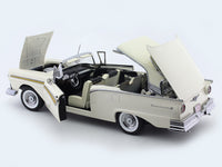 1957 Ford Fairlane 500 Skyliner Colonial White 1:18 SunStar diecast scale model car collectible