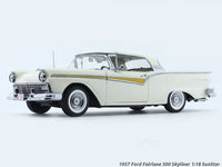 1957 Ford Fairlane 500 Skyliner Colonial White 1:18 SunStar diecast scale model car collectible