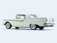 1957 Ford Fairlane 500 Skyliner Colonial White 1:18 SunStar diecast scale model car collectible