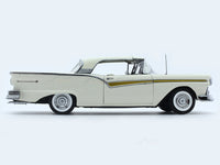 1957 Ford Fairlane 500 Skyliner Colonial White 1:18 SunStar diecast scale model car collectible