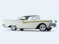 1957 Ford Fairlane 500 Skyliner Colonial White 1:18 SunStar diecast scale model car collectible