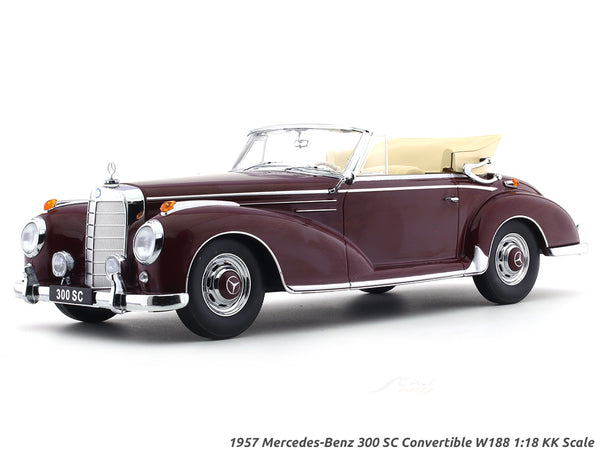 KK SCALE MODELS 1/18 - MERCEDES-BENZ 300 SC W188 CABRIO - 1957 180943BK KK SCALE MODELS 1/18 - MERCEDES-BENZ 300 SC W188 CABRIO - 1957 180943BK