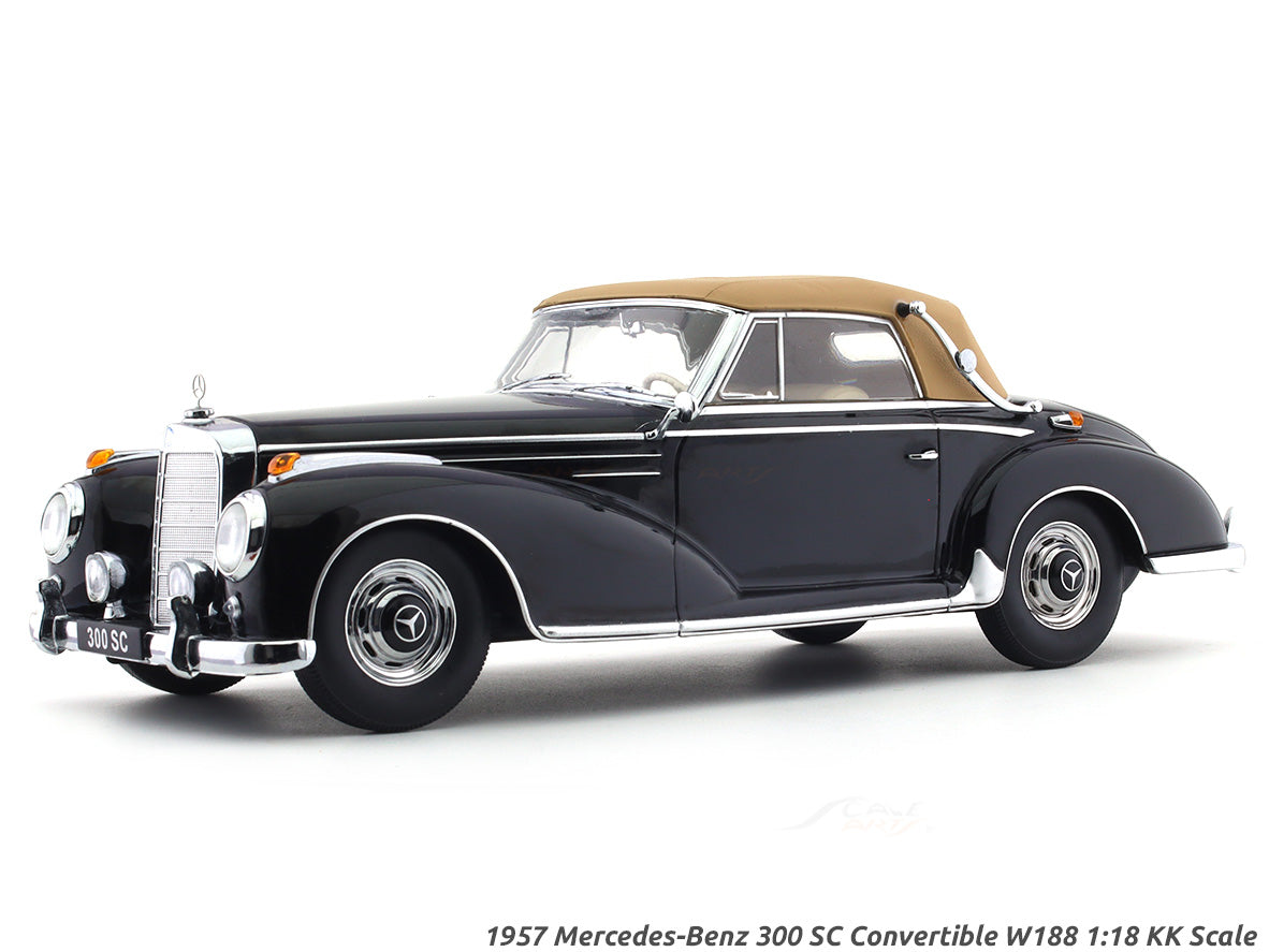 1957 Mercedes-Benz 300 SC Convertible W188 black 1:18 KK 