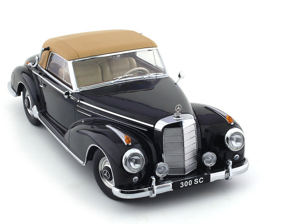 1957 Mercedes-Benz 300 SC Convertible W188 black 1:18 KK Scale 