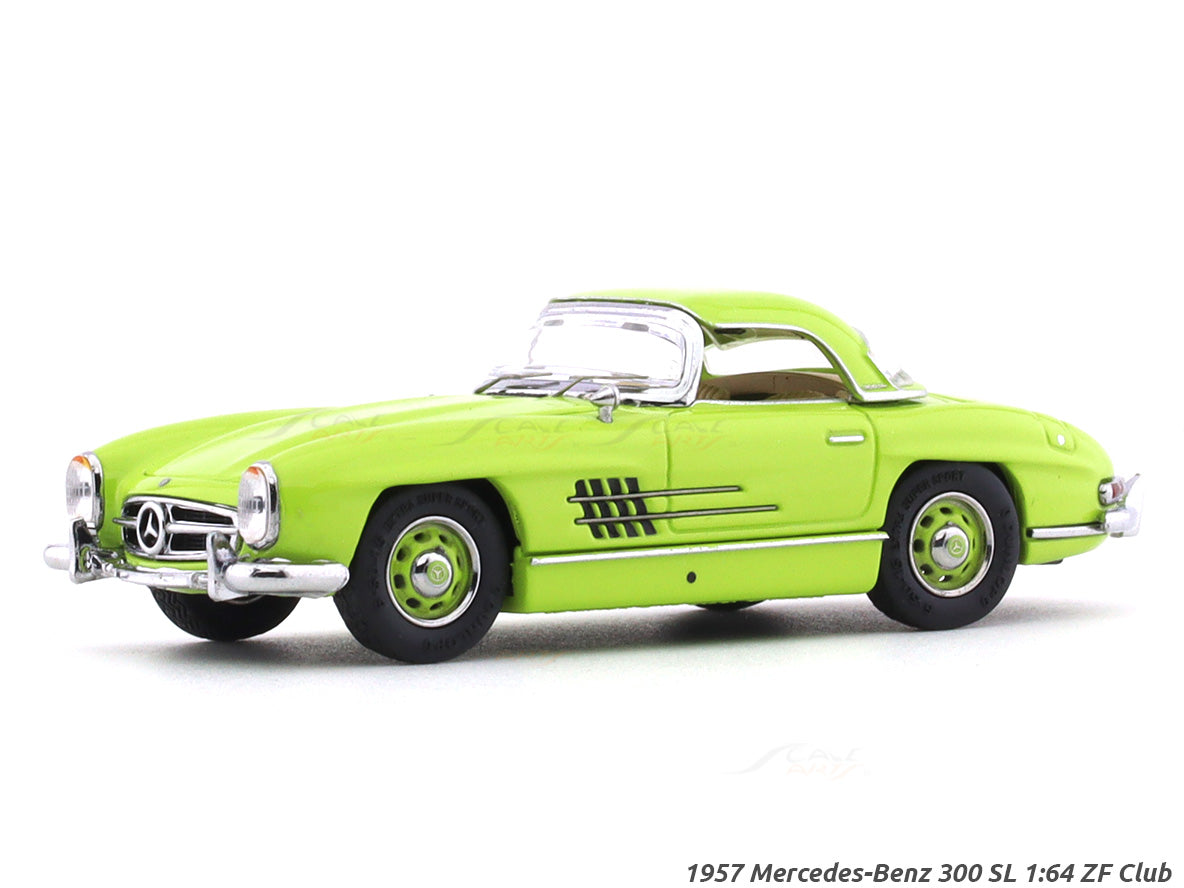 1957 Mercedes-Benz 300 SL green 1:64 ZF Club diecast scale model