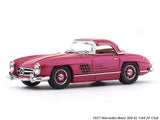 1957 Mercedes-Benz 300 SL plum 1:64 ZF Club diecast scale model car miniature