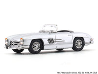 1957 Mercedes-Benz 300 SL W198 silver 1:64 ZF Club diecast scale model car collectible