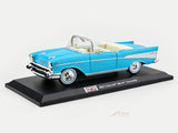 1957 Chevrolet Bel Air Convertible Blue 1:18 Maisto Licensed Diecast Scale Model Car Collectible | Classic American Car | Buy in India