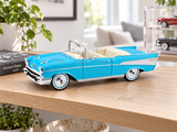 1957 Chevrolet Bel Air Convertible Blue 1:18 Maisto Licensed Diecast Scale Model Car Collectible | Classic American Car | Buy in India