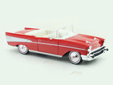 1957 Chevrolet Bel Air Convertible Red 1:18 Maisto Licensed Diecast Scale Model Car Collectible | Classic American Car | Buy in India