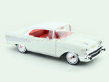 1957 Chevrolet Bel Air Coupe White 1:18 Maisto Licensed Diecast Scale Model Car Collectible | Classic American 1950s Icon | Buy in India