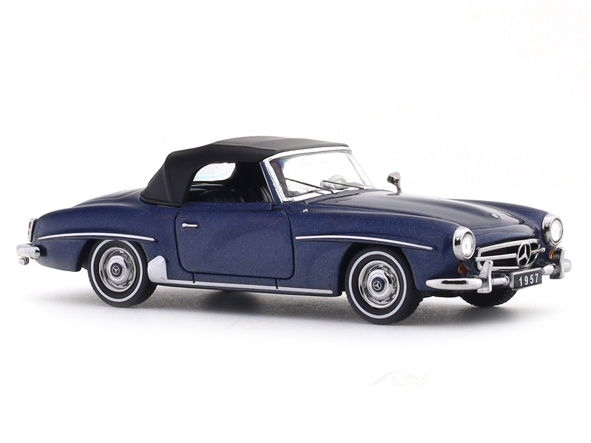 1957 Mercedes-Benz 190SL blue 1:64 GFCC diecast scale model