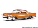 1958 Chevrolet Impala orange 1:64 M2 Machines diecast scale car collectible