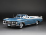 1959 Oldsmobile 98 Open Convertible Aqua Mist Polaris White 1:18 SunStar diecast scale model car collectible