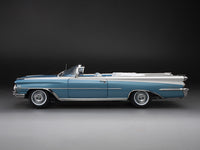 1959 Oldsmobile 98 Open Convertible Aqua Mist Polaris White 1:18 SunStar diecast scale model car collectible