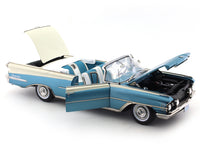 1959 Oldsmobile 98 Open Convertible Aqua Mist Polaris White 1:18 SunStar diecast scale model car collectible