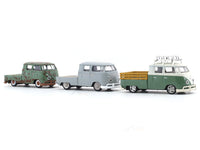 1960 VW Double Cab set 1:64 M2 Machines diecast hauler scale model