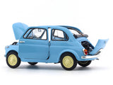 1960 Fiat 500D Cabriolet Open Top Blue 1:18 Kyosho diecast scale model car collectible