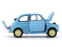 1960 Fiat 500D Cabriolet Open Top Blue 1:18 Kyosho diecast scale model car collectible