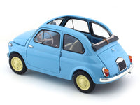 1960 Fiat 500D Cabriolet Open Top Blue 1:18 Kyosho diecast scale model car collectible