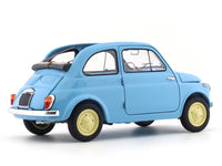 1960 Fiat 500D Cabriolet Open Top Blue 1:18 Kyosho diecast scale model car collectible