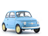 1960 Fiat 500D Cabriolet Open Top Blue 1:18 Kyosho diecast scale model car collectible