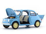 1960 Fiat 500D Cabriolet Open Top Blue 1:18 Kyosho diecast scale model car collectible