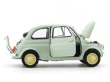 1960 Fiat 500D Cabriolet Open Top Green 1:18 Kyosho diecast scale model car collectible