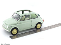 1960 Fiat 500D Cabriolet Open Top Green 1:18 Kyosho diecast scale model car collectible