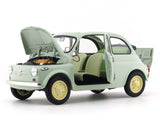 1960 Fiat 500D Cabriolet Open Top Green 1:18 Kyosho diecast scale model car collectible