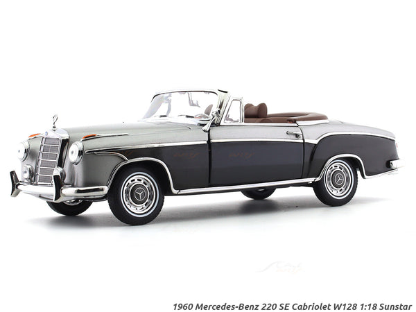 1960 Mercedes-Benz 220 SE Cabriolet W128 grey 1:18 Sunstar diecast Scale Model collectible