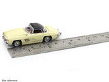 1960 Mercedes-Benz 300SL Roadster Beige 1:64 GFCC diecast scale model miniature car collectible