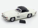 1960 Mercedes-Benz 300SL Roadster white 1:64 GFCC diecast scale model miniature car collectible