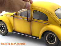 1961 Volkswagen Beetle Saloon Yellow bee 1 :12 Sunstar diecast scale model car collectible