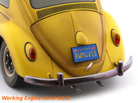 1961 Volkswagen Beetle Saloon Yellow bee 1 :12 Sunstar diecast scale model car collectible