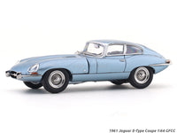1961 Jaguar E-Type Coupe blue 1:64 GFCC diecast scale model